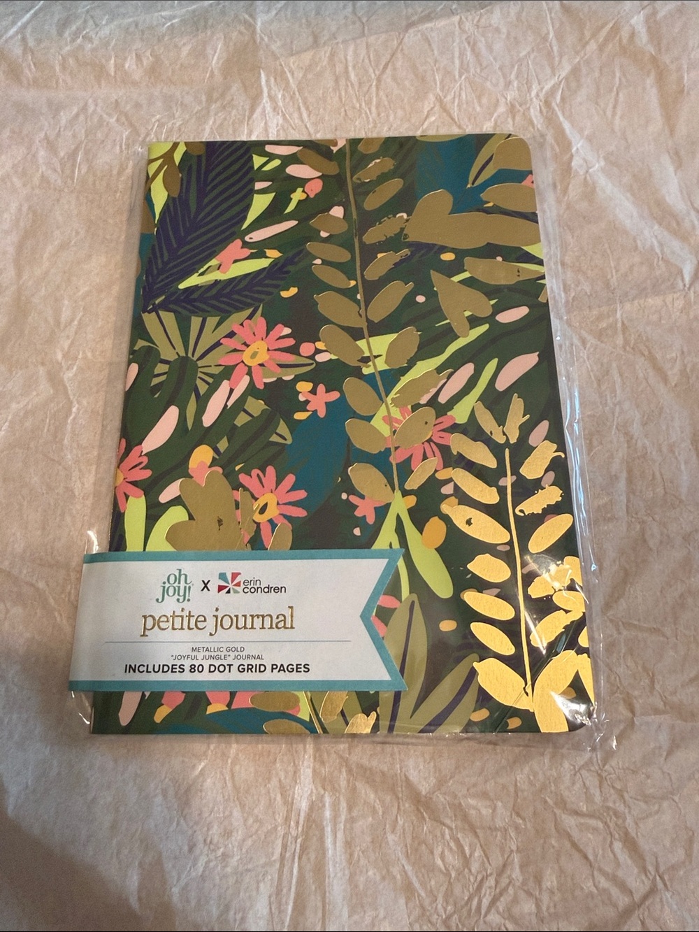 Oh Joy x Erin Condren Petite Journal - Floral Metallic Gold